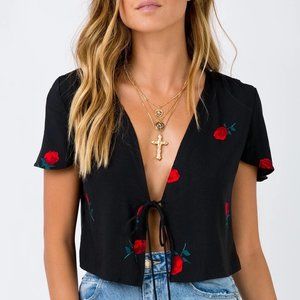 Motel Scatter Rose Vaco Blouse Scattered Rose